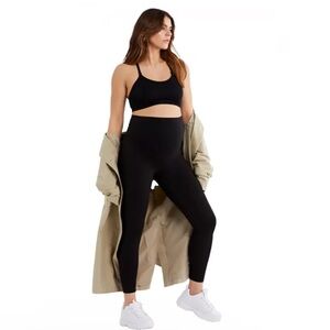 A Pea In The Pod Women's Black Maternity Leggings